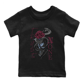 Jordan 5 Burgundy Shirts Trust None Sneaker Tees Air Jordan 5 Burgundy Sneaker Release Tees Kids Shirts Black 2