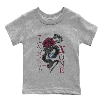 Jordan 5 Burgundy Shirts Trust None Sneaker Tees Air Jordan 5 Burgundy Sneaker Release Tees Kids Shirts Heather Grey 2