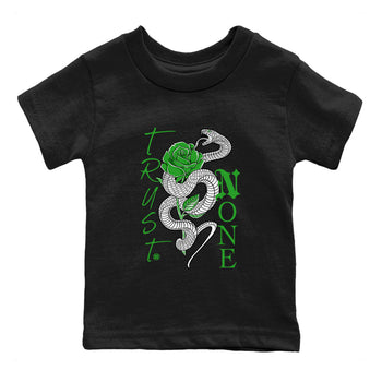 5s Lucky Green shirt to match jordans Trust None sneaker tees Air Jordan 5 Retro Lucky Green SNRT Sneaker Tees Youth Kid's Baby Shirt Black 2 T-Shirt