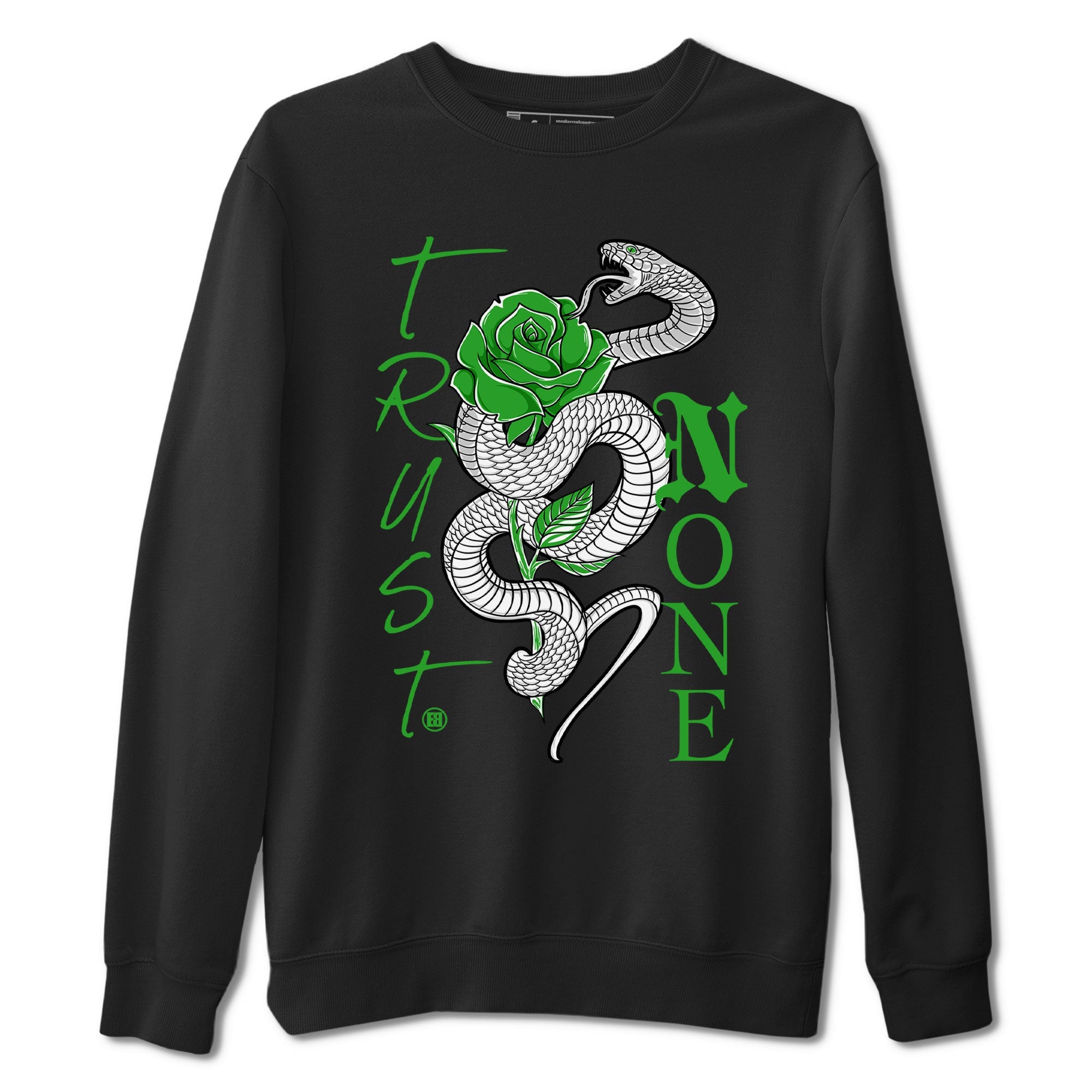 5s Lucky Green shirt to match jordans Trust None sneaker tees Air Jordan 5 Retro Lucky Green SNRT Sneaker Release Tees Cotton Sneaker Tee Black 2 T-Shirt