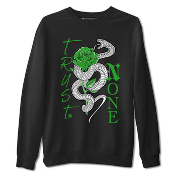5s Lucky Green shirt to match jordans Trust None sneaker tees Air Jordan 5 Retro Lucky Green SNRT Sneaker Release Tees Cotton Sneaker Tee Black 2 T-Shirt