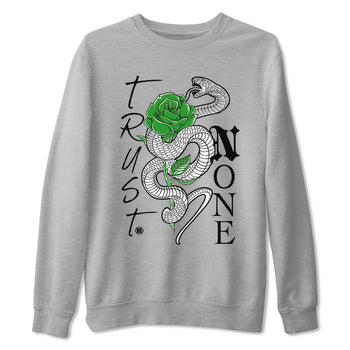 5s Lucky Green shirt to match jordans Trust None sneaker tees Air Jordan 5 Retro Lucky Green SNRT Sneaker Release Tees Cotton Sneaker Tee Heather Grey 2 T-Shirt