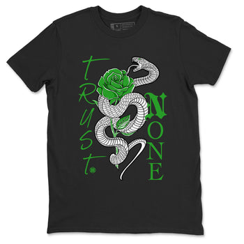 5s Lucky Green shirt to match jordans Trust None sneaker tees Air Jordan 5 Retro Lucky Green SNRT Sneaker Release Tees Cotton Sneaker Tee Black 2 T-Shirt