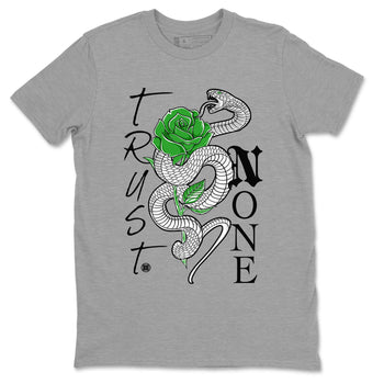 5s Lucky Green shirt to match jordans Trust None sneaker tees Air Jordan 5 Retro Lucky Green SNRT Sneaker Release Tees Cotton Sneaker Tee Heather Grey 2 T-Shirt