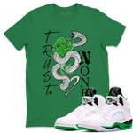 5s Lucky Green shirt to match jordans Trust None sneaker tees Air Jordan 5 Retro Lucky Green SNRT Sneaker Release Tees Cotton Sneaker Tee Kelly Green 1 T-Shirt