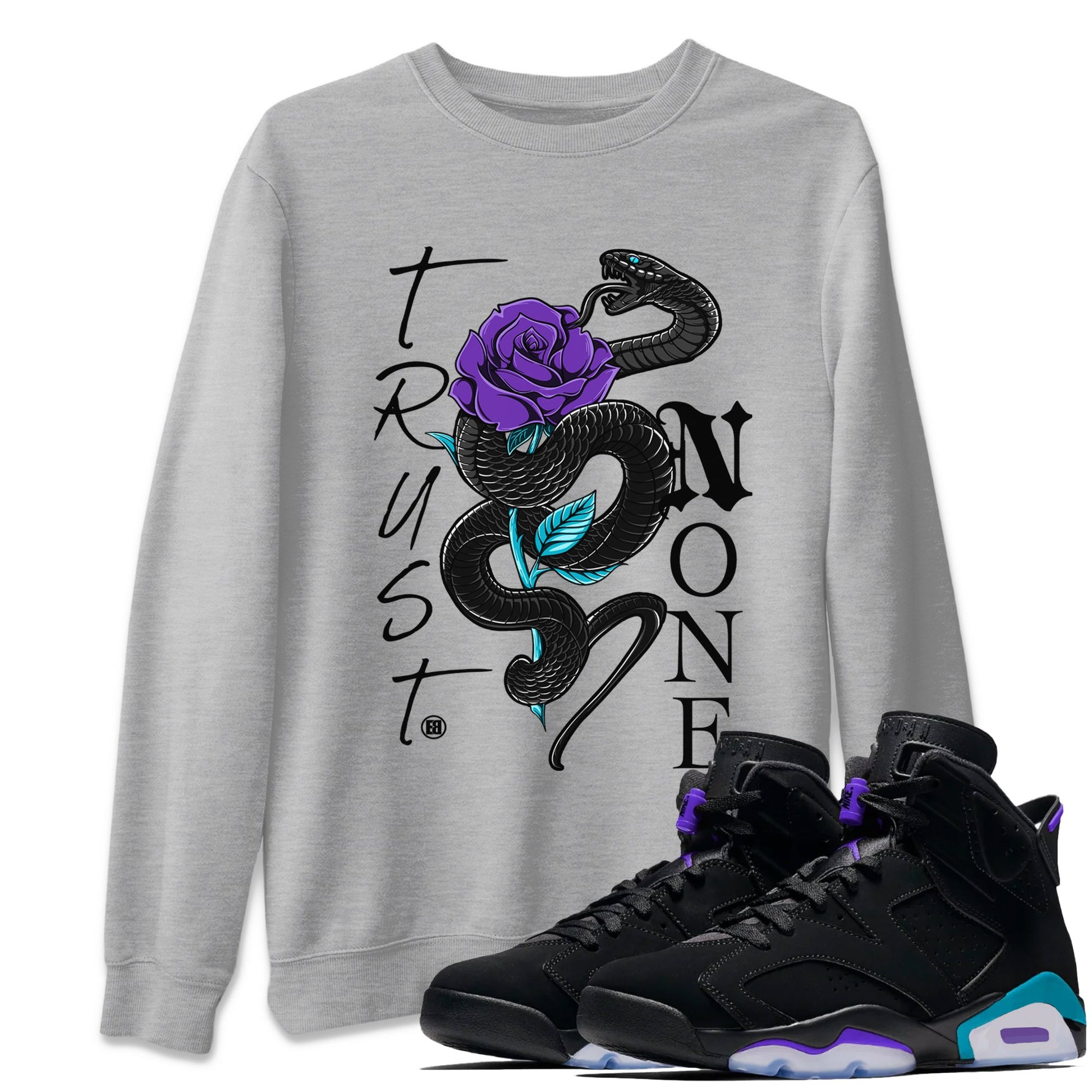 6s Aqua Sneaker Match Tees Trust None Sneaker Tees Air Jordan 6 Aqua Sneaker Release Tees Unisex Shirts Heather Grey 1