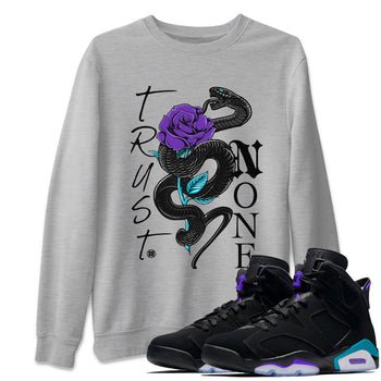 6s Aqua Sneaker Match Tees Trust None Sneaker Tees Air Jordan 6 Aqua Sneaker Release Tees Unisex Shirts Heather Grey 1