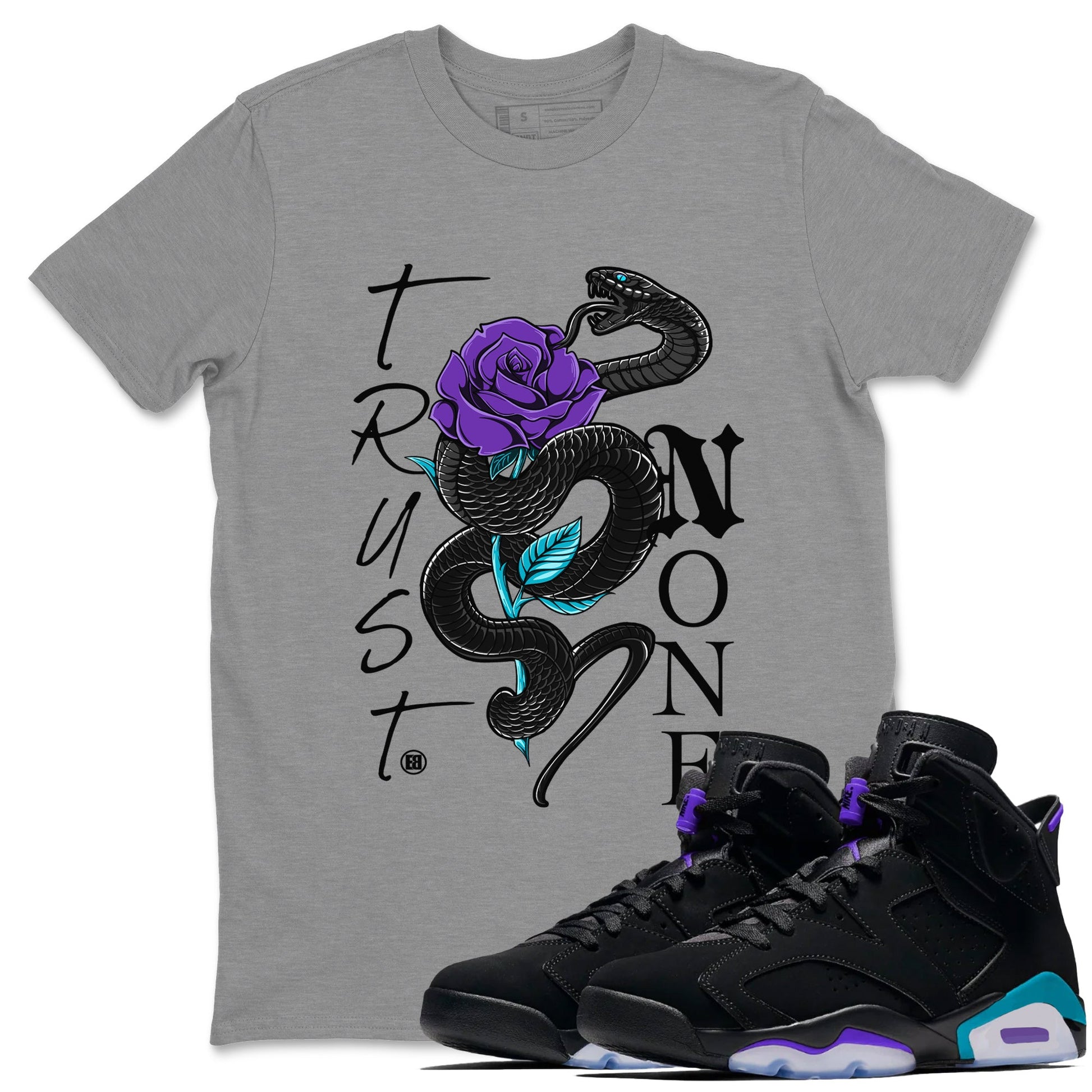6s Aqua Sneaker Match Tees Trust None Sneaker Tees Air Jordan 6 Aqua Sneaker Release Tees Unisex Shirts Heather Grey 1