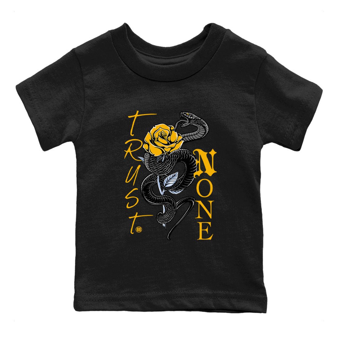Air Jordan 6 Yellow Ochre shirt to match jordans Trust None sneaker tees streetwear brand Air Jordan 6 Yellow Ochre SNRT sneaker release tees baby toddler Black 2 cotton Shirt