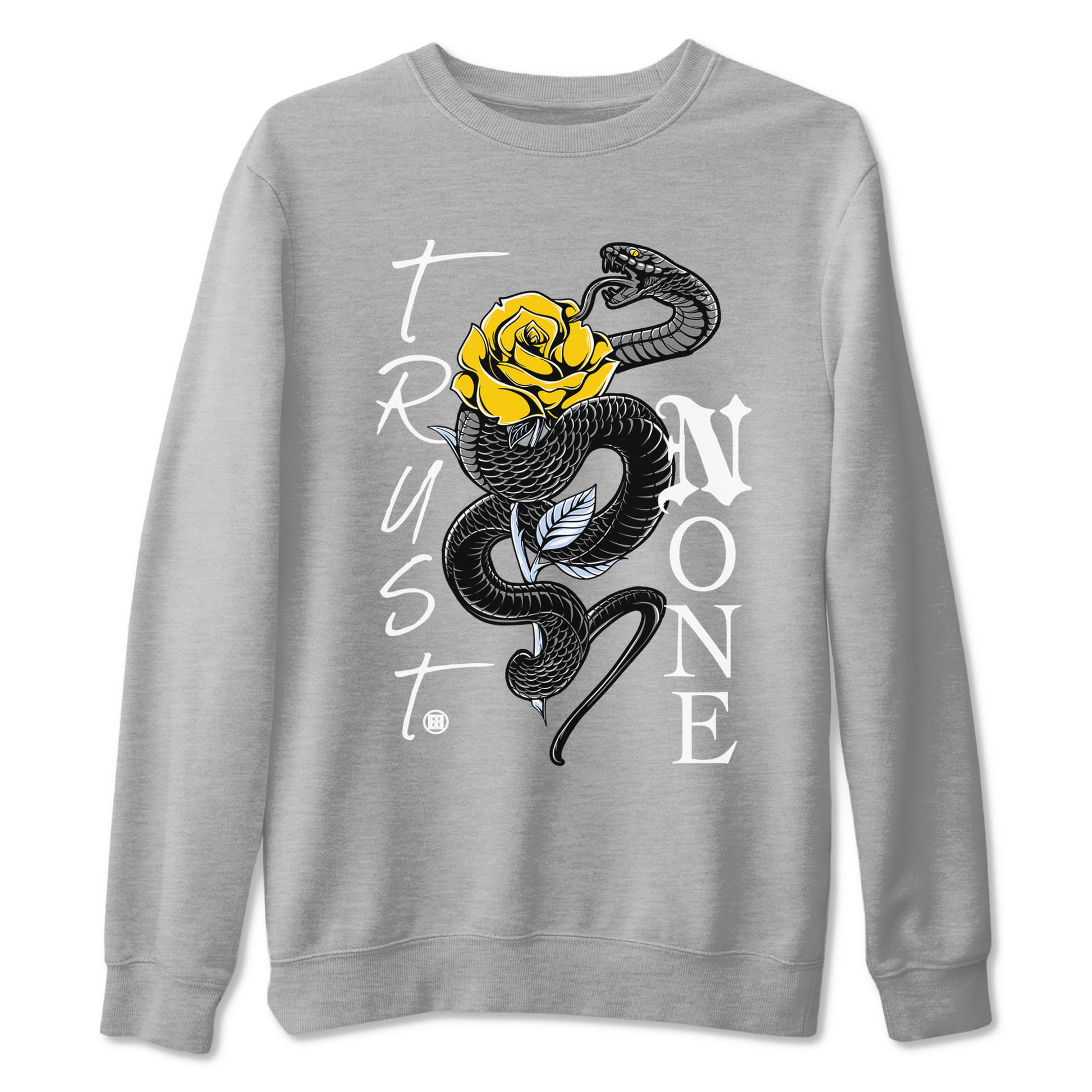 Air Jordan 6 Yellow Ochre shirt to match jordans Trust None sneaker tees streetwear brand Air Jordan 6 Yellow Ochre SNRT Sneaker Release Tees unisex cotton Heather Grey 2 crew neck shirt