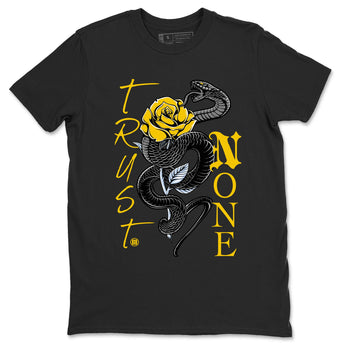 Air Jordan 6 Yellow Ochre shirt to match jordans Trust None sneaker tees streetwear brand Air Jordan 6 Yellow Ochre SNRT Sneaker Release Tees unisex cotton Black 2 crew neck shirt