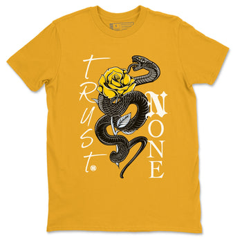 Air Jordan 6 Yellow Ochre shirt to match jordans Trust None sneaker tees streetwear brand Air Jordan 6 Yellow Ochre SNRT Sneaker Release Tees unisex cotton Gold 2 crew neck shirt