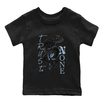 AJ7 Chambray Sneaker Match Tees Trust None Sneaker Tees Air Jordan 7 Chambray Sneaker Release Tees Kids Shirts Black 2