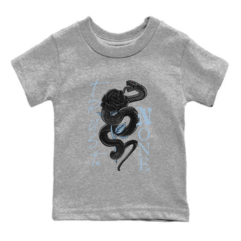 AJ7 Chambray Sneaker Match Tees Trust None Sneaker Tees Air Jordan 7 Chambray Sneaker Release Tees Kids Shirts Heather Grey 2
