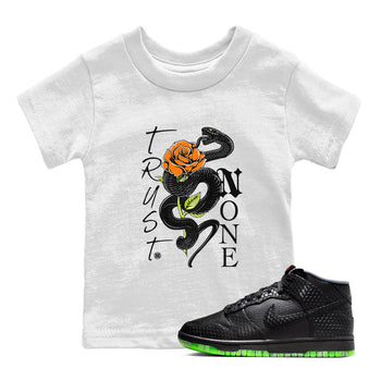 Dunk Mid Premium shirt to match jordans Trust None sneaker tees Special Halloween Costume Dunk Mid Halloween SNRT Sneaker Tees Baby Toddler White 1 T-Shirt