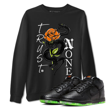 Dunk Mid Premium shirt to match jordans Trust None sneaker tees Special Halloween Costume Dunk Mid Halloween SNRT Sneaker Tees Unisex Black 1 T-Shirt