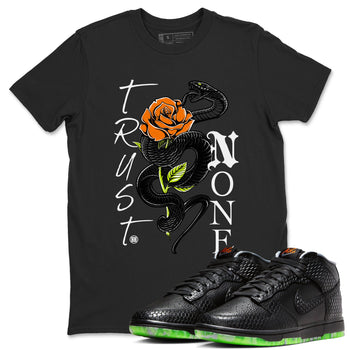 Dunk Mid Premium shirt to match jordans Trust None sneaker tees Special Halloween Costume Dunk Mid Halloween SNRT Sneaker Tees Unisex Black 1 T-Shirt