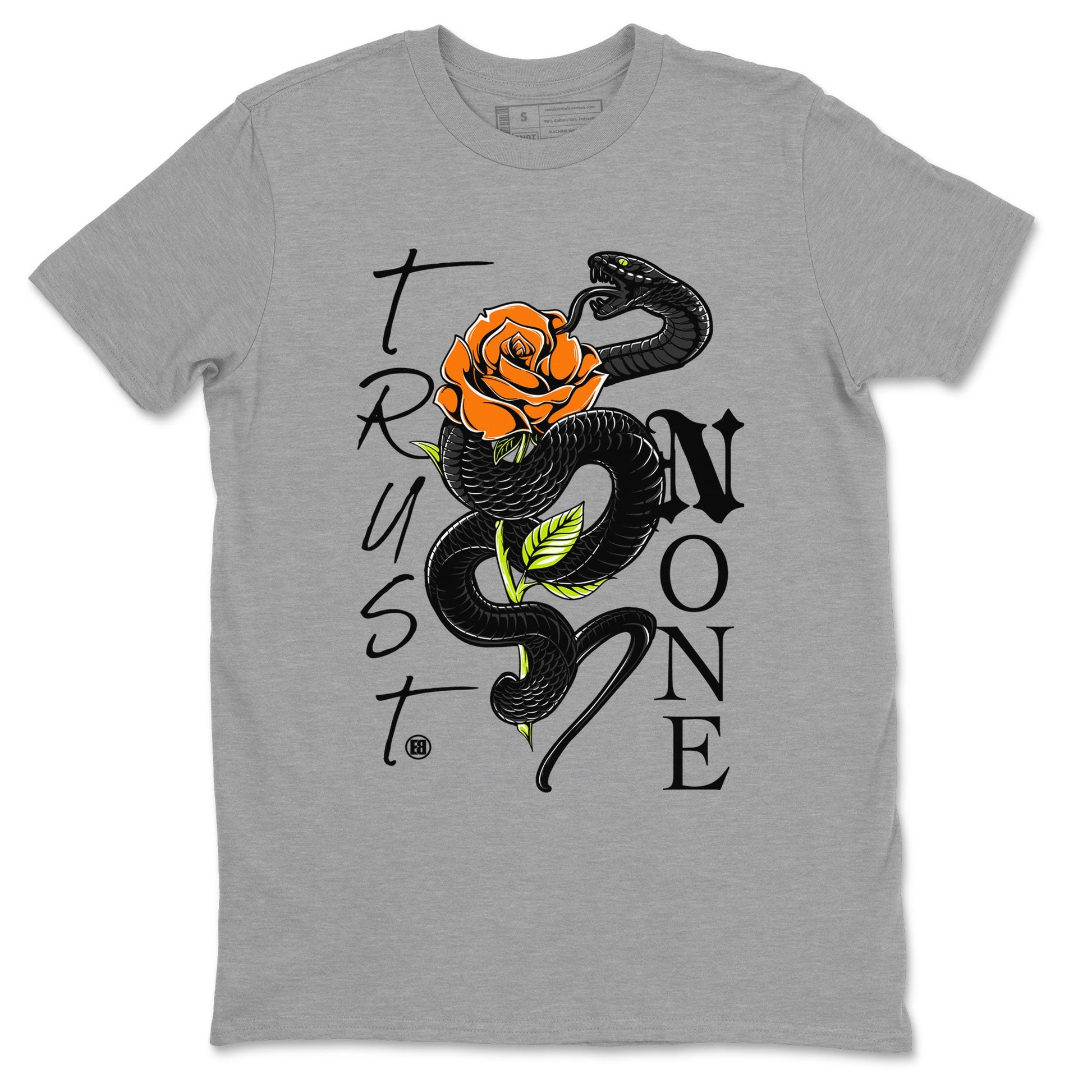 Dunk Mid Premium shirt to match jordans Trust None sneaker tees Special Halloween Costume Dunk Mid Halloween SNRT Sneaker Tees Unisex Heather Grey 2 T-Shirt