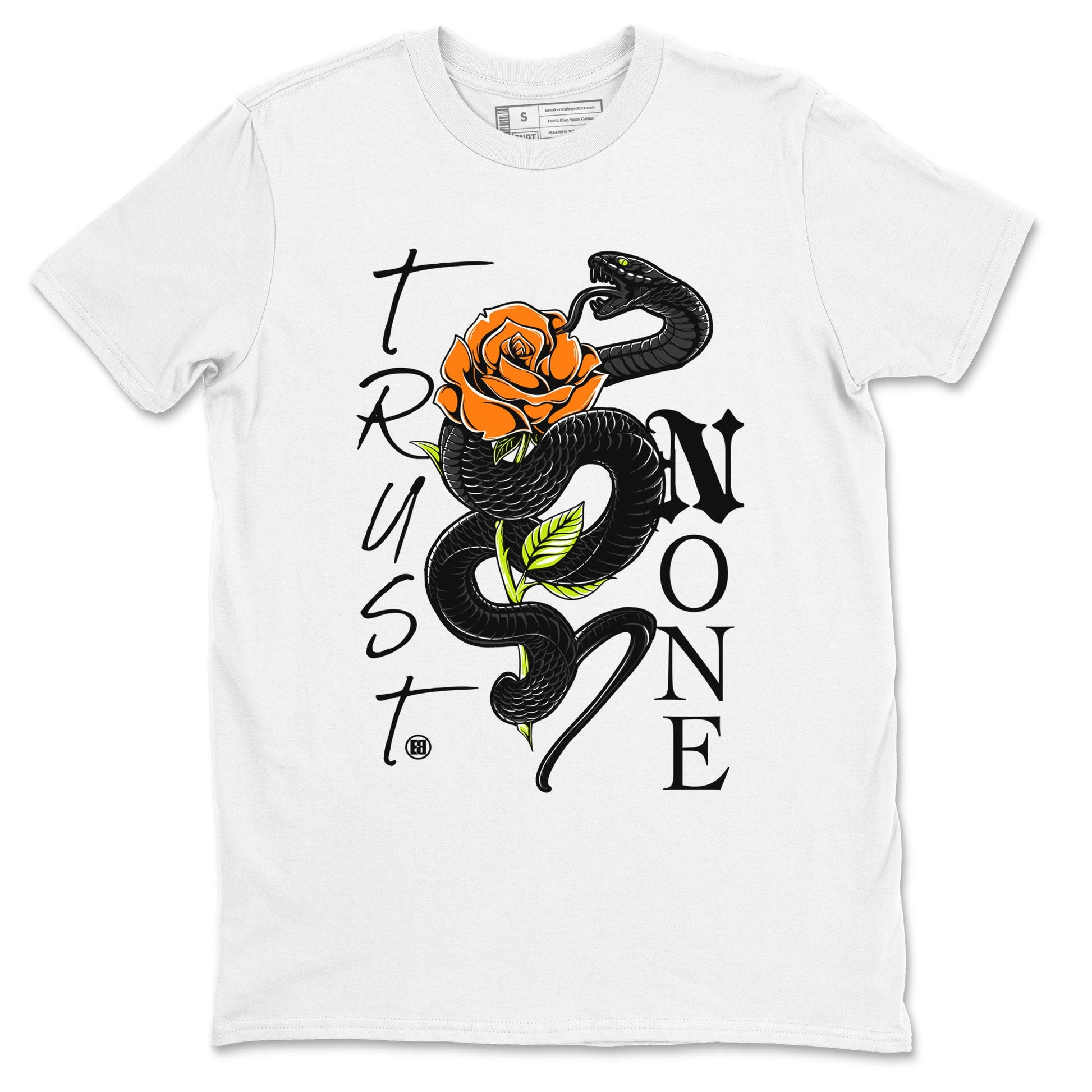 Dunk Mid Premium shirt to match jordans Trust None sneaker tees Special Halloween Costume Dunk Mid Halloween SNRT Sneaker Tees Unisex White 2 T-Shirt