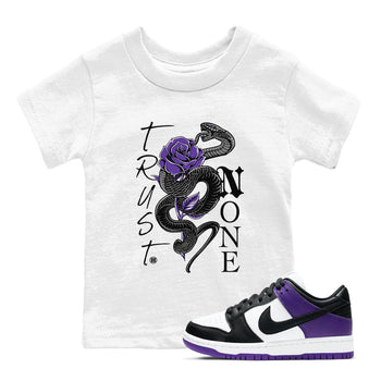 Nike SB Dunk Low Court Purple Shirt To Match Jordans Trust None Streetwear Fashion Dunk Low Court Purple SNRT sneaker release tees baby toddler White 1 cotton Shirt