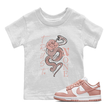 Dunk Low WMNS Rose Whisper shirt to match jordans Trust None sneaker tees Dunk Rose Whisper SNRT Sneaker Release Tees Baby Toddler Kids White 1 T-Shirt