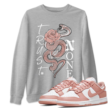 Dunk Low WMNS Rose Whisper shirt to match jordans Trust None sneaker tees Dunk Rose Whisper SNRT Sneaker Release Tees Casual Unisex shirts Heather Grey 1 T-Shirt