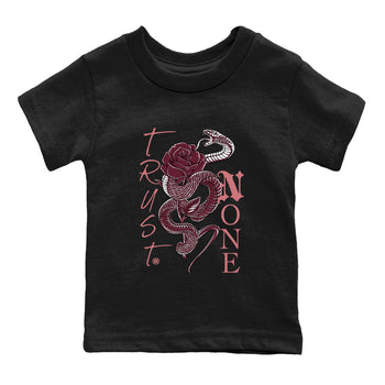 Dunks Valentines Day shirt to match jordans Trust None sneaker tees Dunks Valentine's Day SNRT sneaker release tees baby toddler Black 2 cotton Shirt
