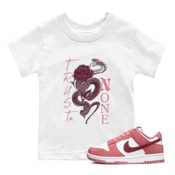 Dunks Valentines Day shirt to match jordans Trust None sneaker tees Dunks Valentine's Day SNRT sneaker release tees baby toddler White 1 cotton Shirt