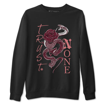 Dunks Valentines Day shirt to match jordans Trust None sneaker tees Dunks Valentine's Day SNRT sneaker Release Tees unisex cotton Black 2 crew neck shirt