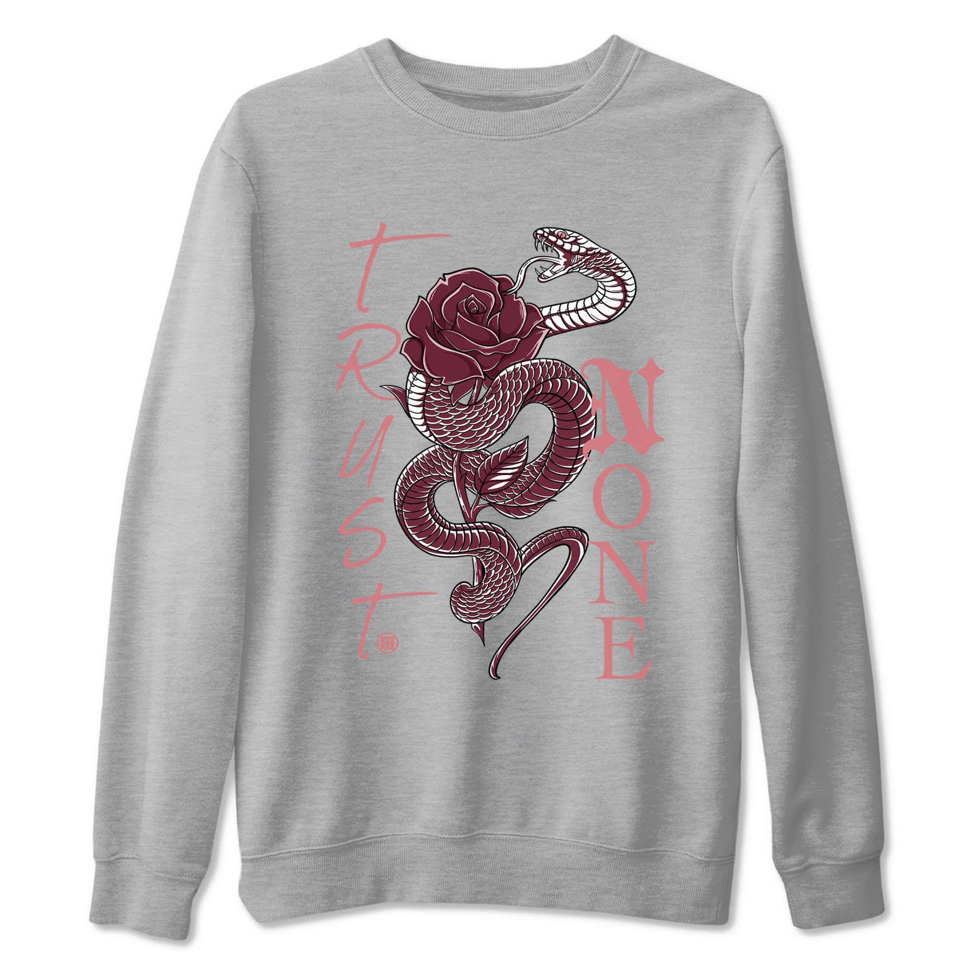 Dunks Valentines Day shirt to match jordans Trust None sneaker tees Dunks Valentine's Day SNRT sneaker Release Tees unisex cotton Heather Grey 2 crew neck shirt