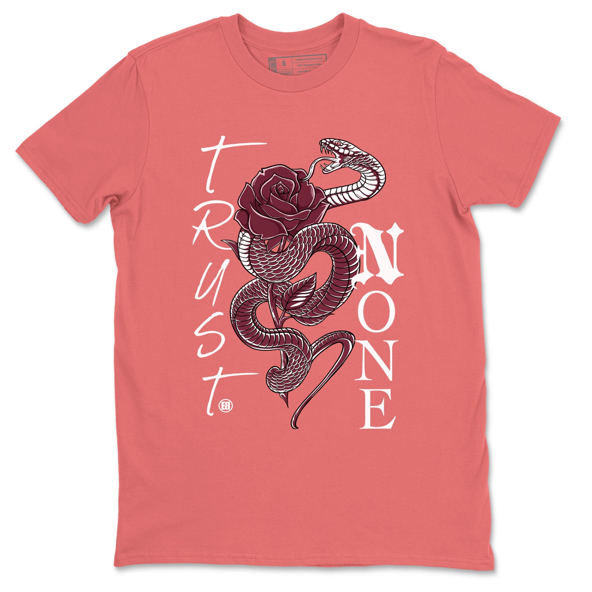 Dunks Valentines Day shirt to match jordans Trust None sneaker tees Dunks Valentine's Day SNRT sneaker Release Tees unisex cotton Coral 2 crew neck shirt