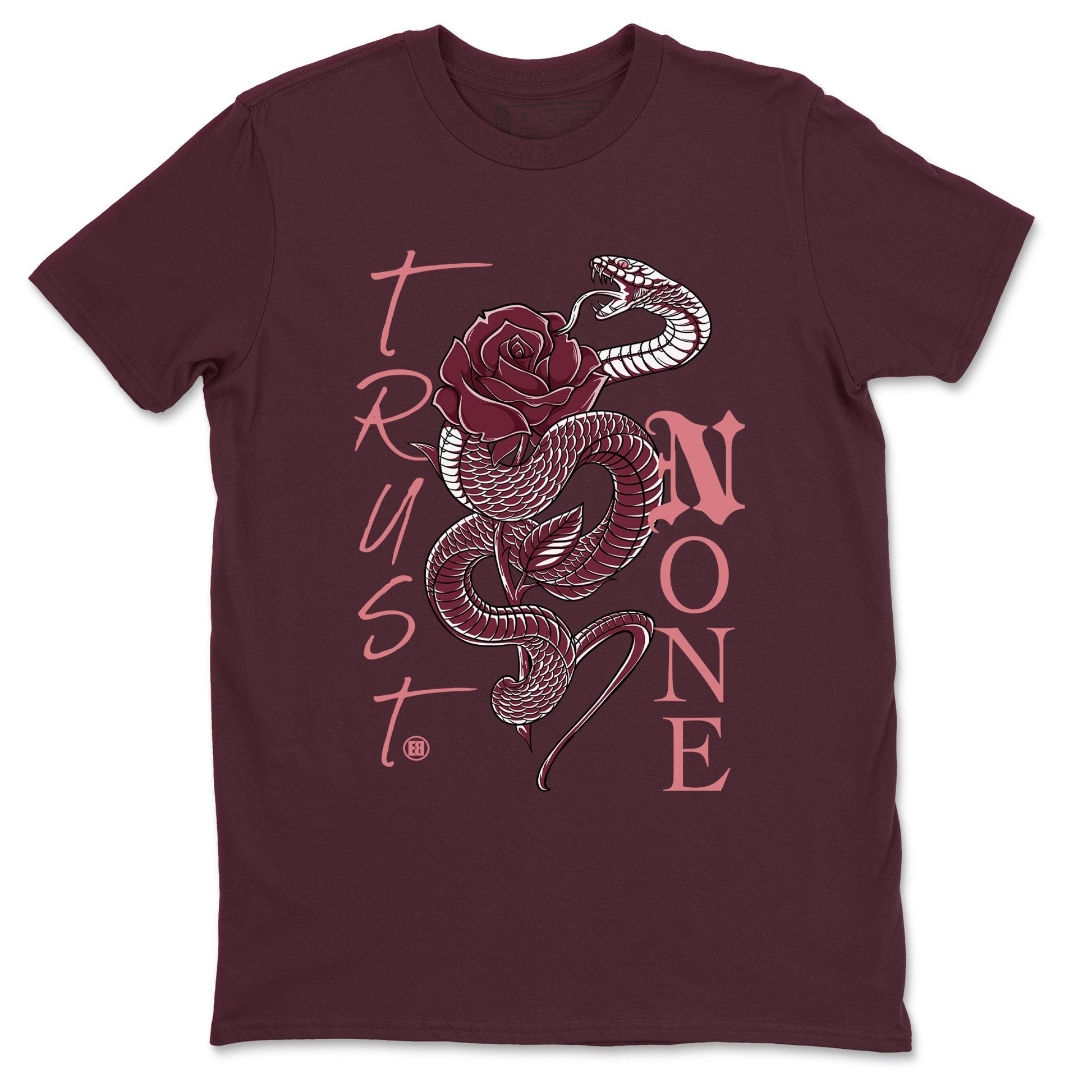 Dunks Valentines Day shirt to match jordans Trust None sneaker tees Dunks Valentine's Day SNRT sneaker Release Tees unisex cotton Maroon 2 crew neck shirt