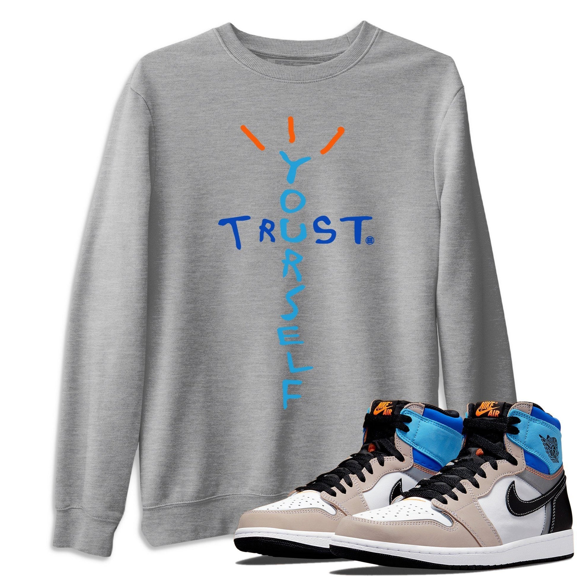 Jordan 1 Prototype Sneaker Match Tees Trust Your Self Sneaker Tees Jordan 1 Prototype Sneaker Release Tees Unisex Shirts
