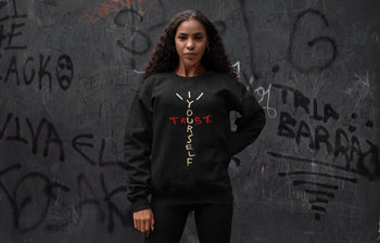 Jordan 2 OFF-WHITE Varsity Red Sneaker Match Tees Trust Yourself Sneaker Tees Jordan 2 OFF-WHITE Varsity Red Sneaker Release Tees Unisex Shirts