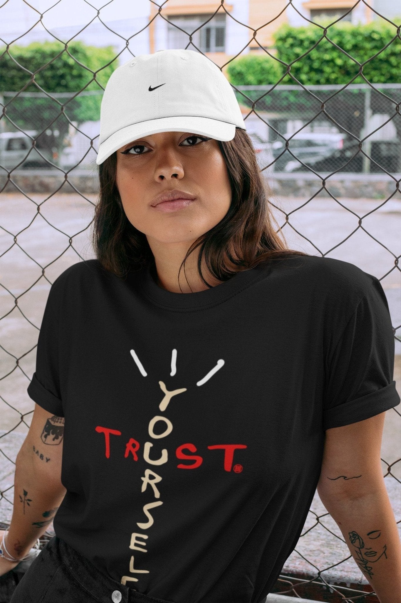 Jordan 2 OFF-WHITE Varsity Red Sneaker Match Tees Trust Yourself Sneaker Tees Jordan 2 OFF-WHITE Varsity Red Sneaker Release Tees Unisex Shirts