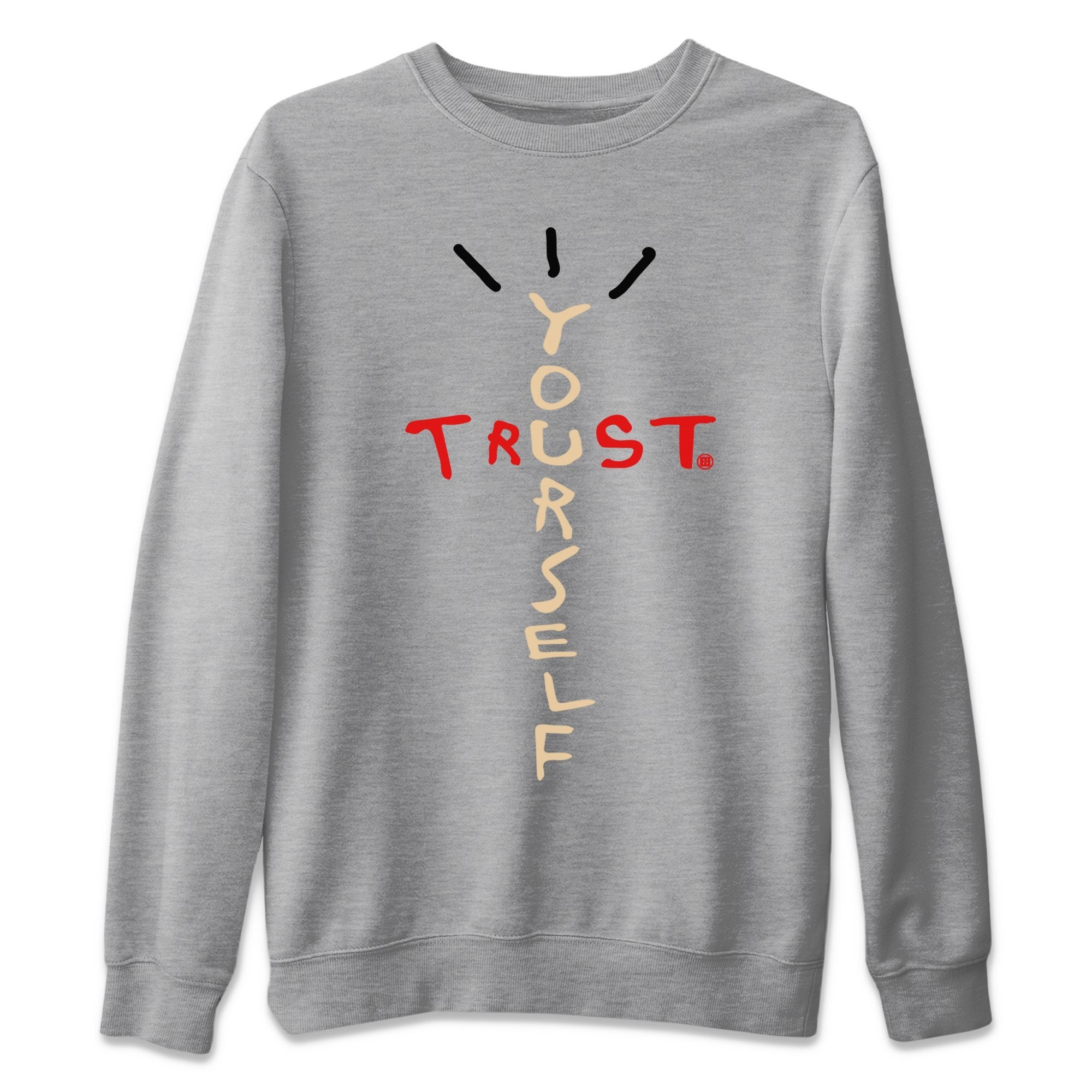 Jordan 2 OFF-WHITE Varsity Red Sneaker Match Tees Trust Yourself Sneaker Tees Jordan 2 OFF-WHITE Varsity Red Sneaker Release Tees Unisex Shirts