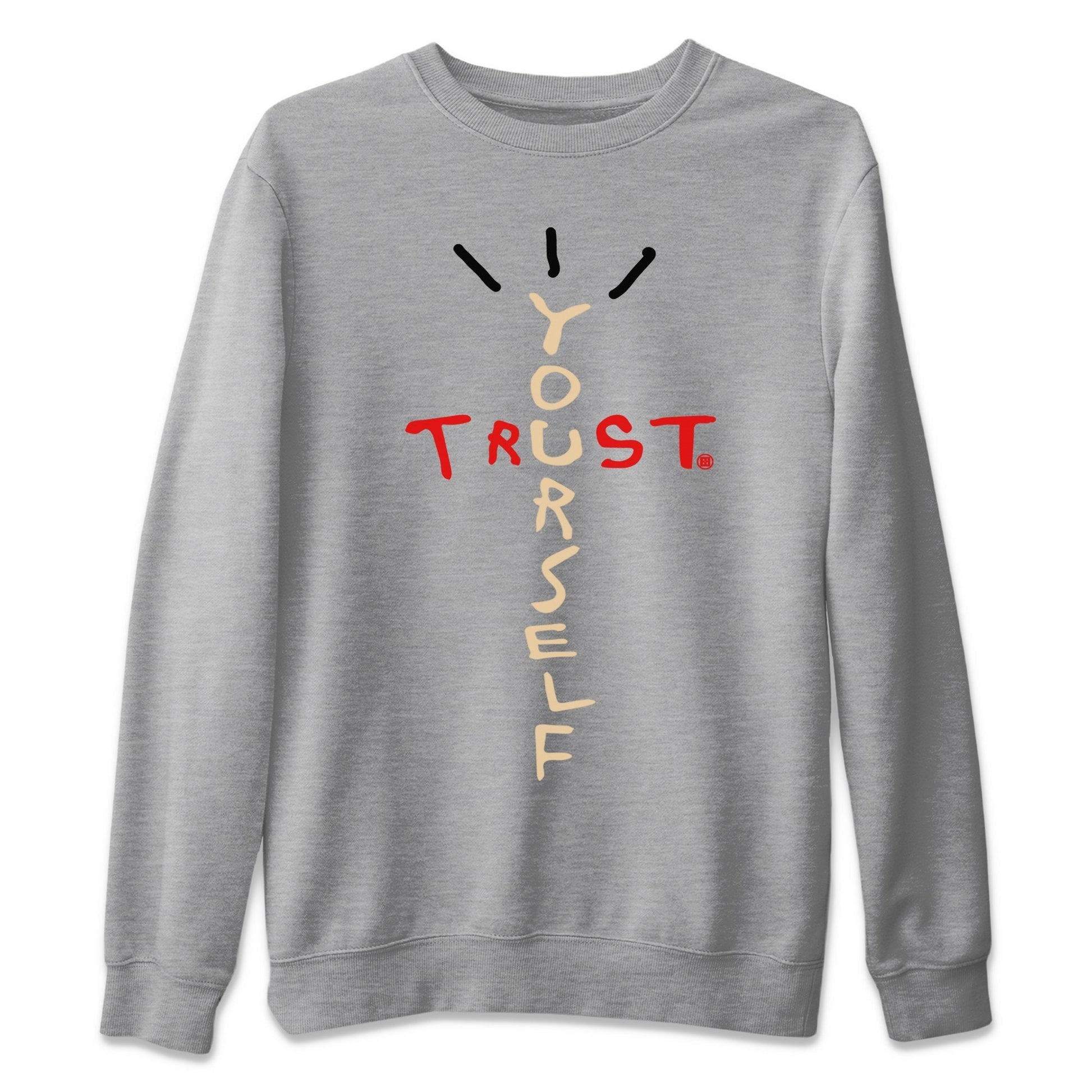 Jordan 2 OFF-WHITE Varsity Red Sneaker Match Tees Trust Yourself Sneaker Tees Jordan 2 OFF-WHITE Varsity Red Sneaker Release Tees Unisex Shirts