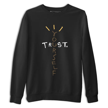 1s Palomino shirt to match jordans Trust Yourself sneaker tees Air Jordan 1 Palomino SNRT Sneaker Release Tees Unisex Black 2 T-Shirt