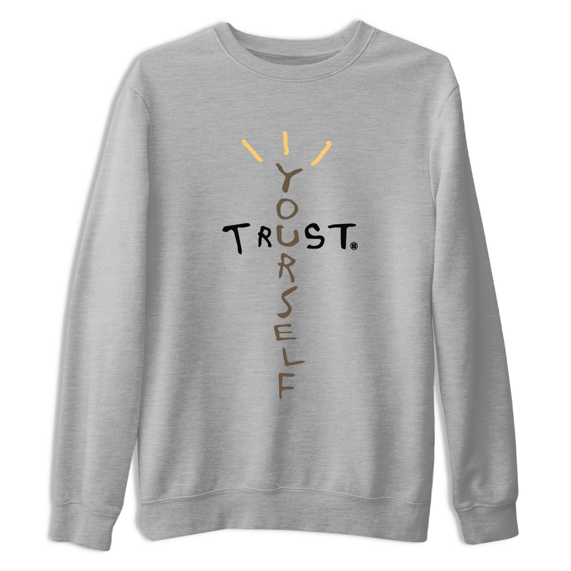 1s Palomino shirt to match jordans Trust Yourself sneaker tees Air Jordan 1 Palomino SNRT Sneaker Release Tees Unisex Heather Grey 2 T-Shirt