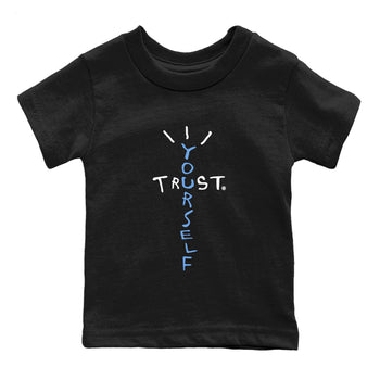 Air Jordan 1 UNC Toe Trust Yourself Baby and Kids Sneaker Tees Air Jordan 1 UNC Toe Kids Sneaker Tees Washing and Care Tip