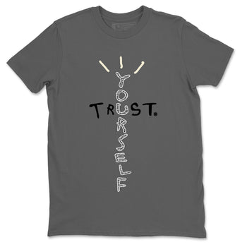 Jordan 1 White Cement Sneaker Match Tees Trust Yourself Sneaker Tees Jordan 1 White Cement Sneaker Release Tees Unisex Shirts