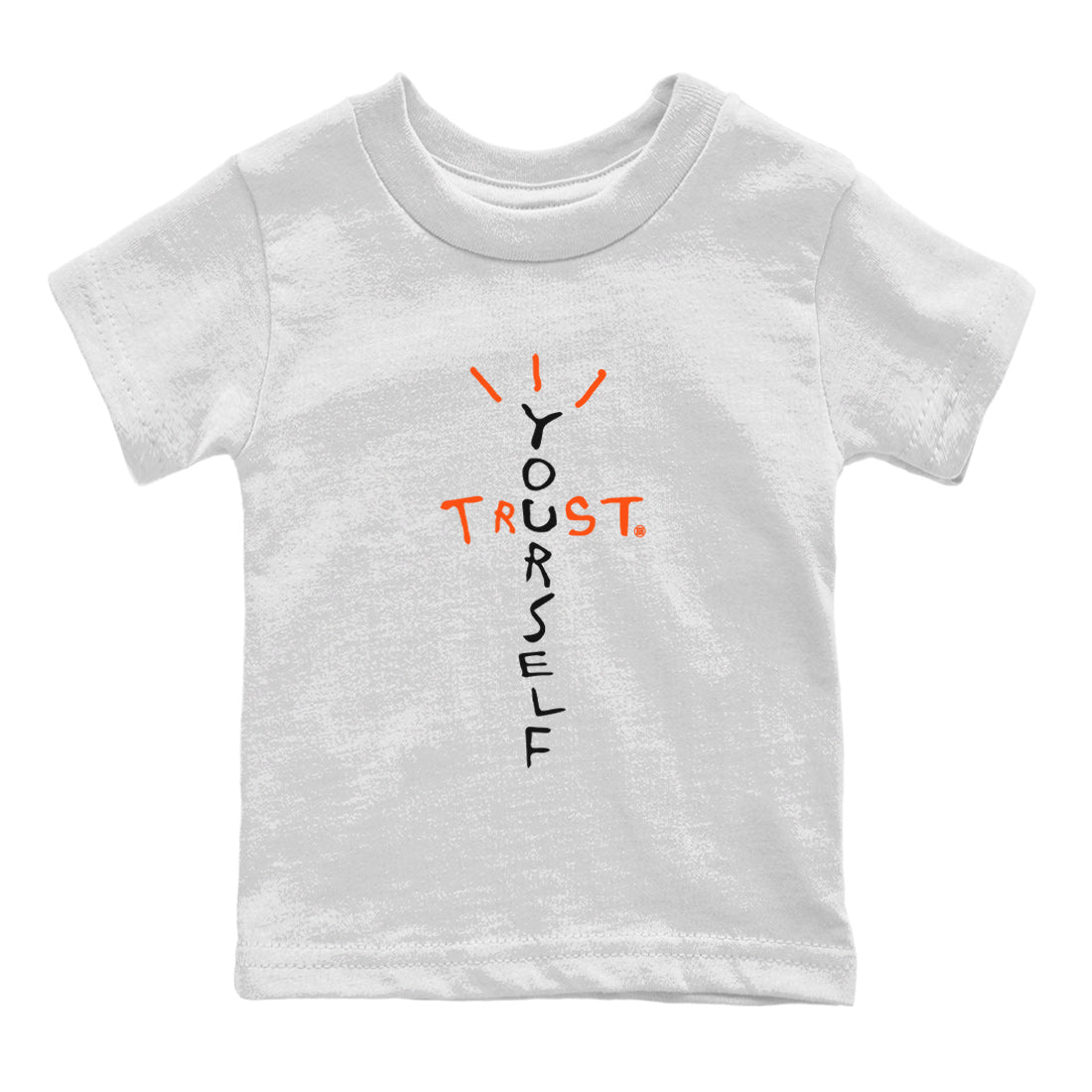 Air Jordan 12 Brilliant Orange Sneaker Match Tees Trust Yourself Sneaker Tees Air Jordan 12 Orange Sneaker Release Tees Kids Shirts White 2