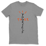 Air Jordan 12 Brilliant Orange Sneaker Match Tees Trust Yourself Sneaker Tees Air Jordan 12 Orange Sneaker Release Tees Unisex Shirts Heather Grey 2