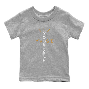 Air Jordan 13 Retro Wheat shirt to match jordans Trust Yourself sneaker tees Air Jordan 13 Wheat SNRT Sneaker Release Tees Baby Toddler Heather Grey 1 T-Shirt