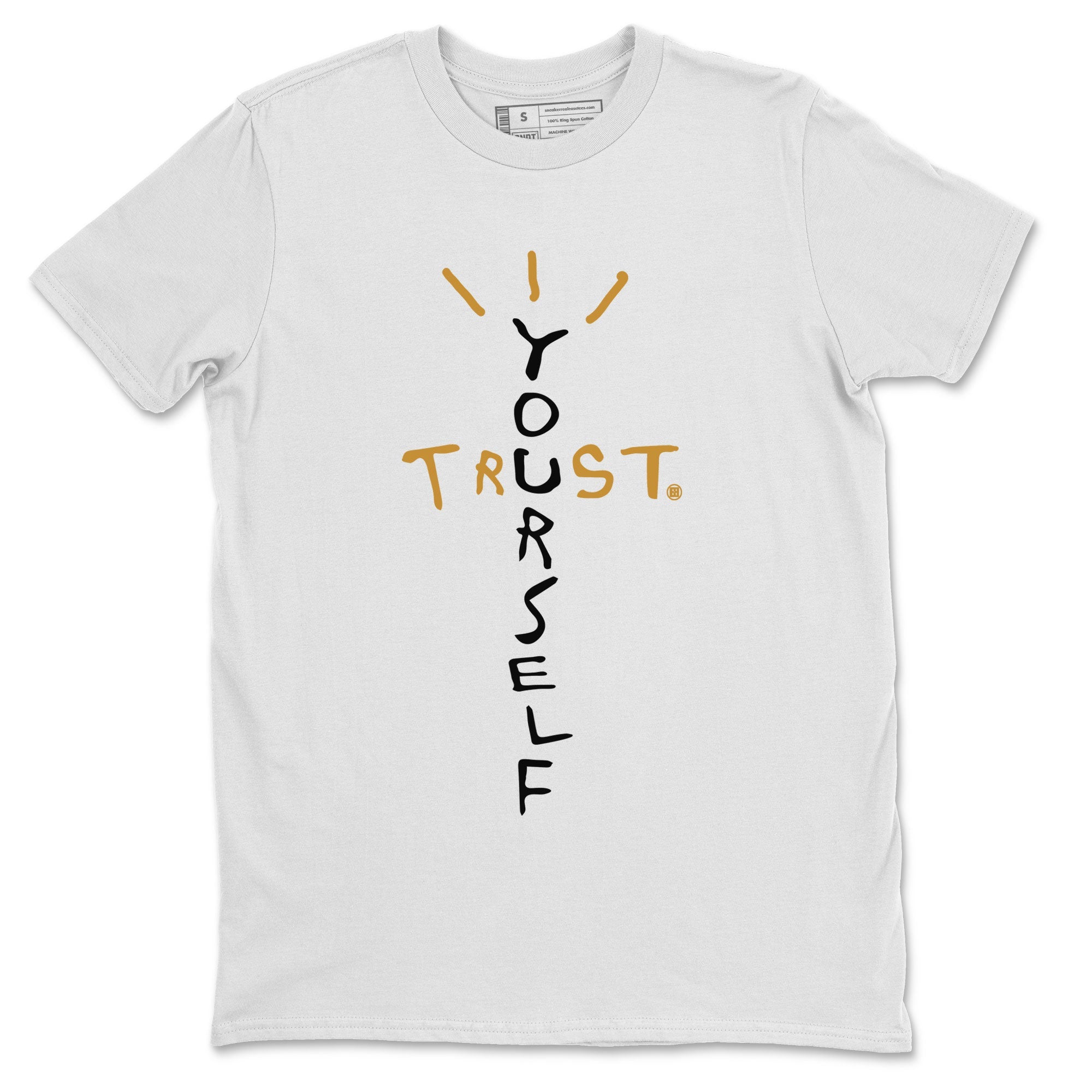 Air Jordan 13 Retro Wheat shirt to match jordans Trust Yourself sneaker tees Air Jordan 13 Wheat SNRT Sneaker Release Tees Unisex White 2 T-Shirt