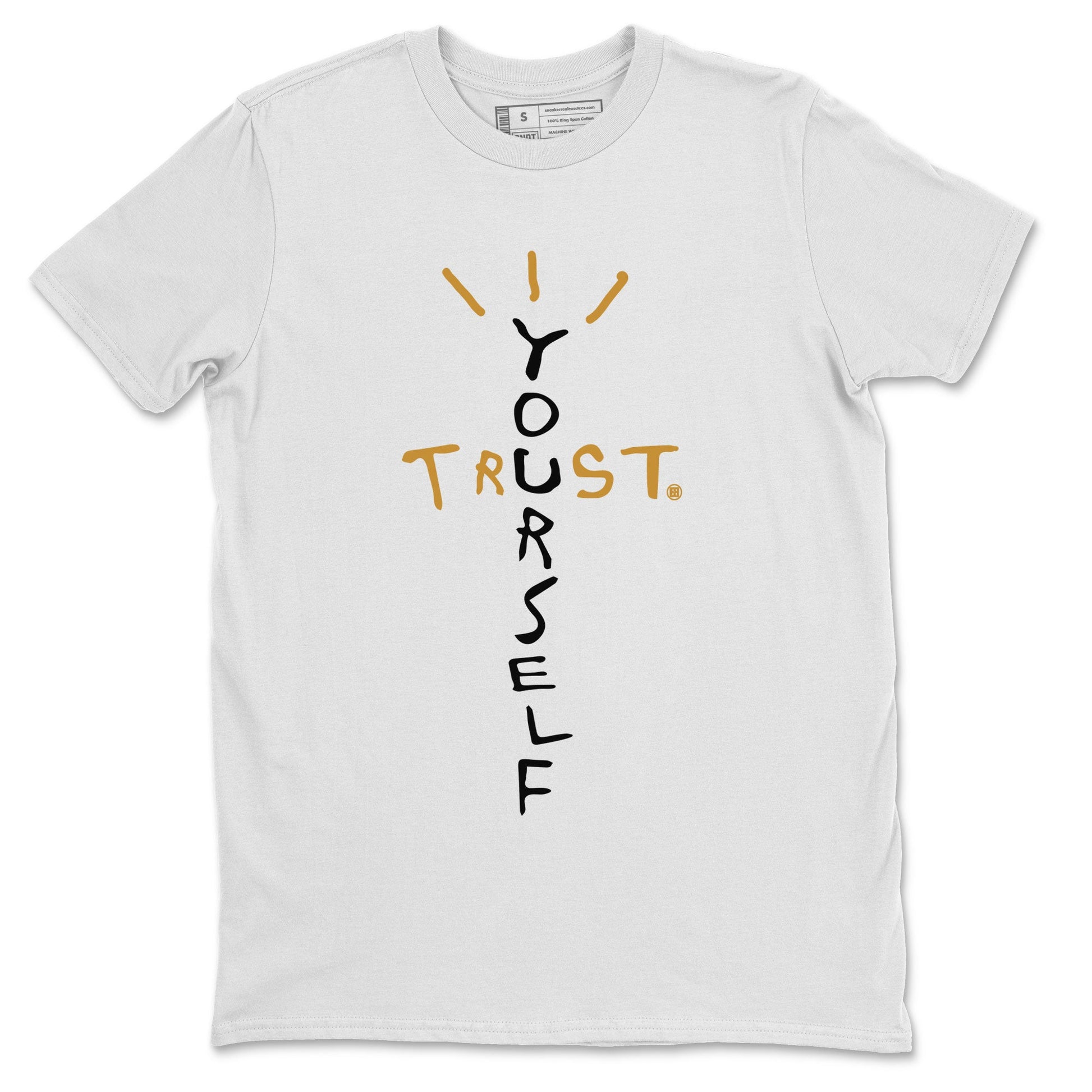 Air Jordan 13 Retro Wheat shirt to match jordans Trust Yourself sneaker tees Air Jordan 13 Wheat SNRT Sneaker Release Tees Unisex White 2 T-Shirt
