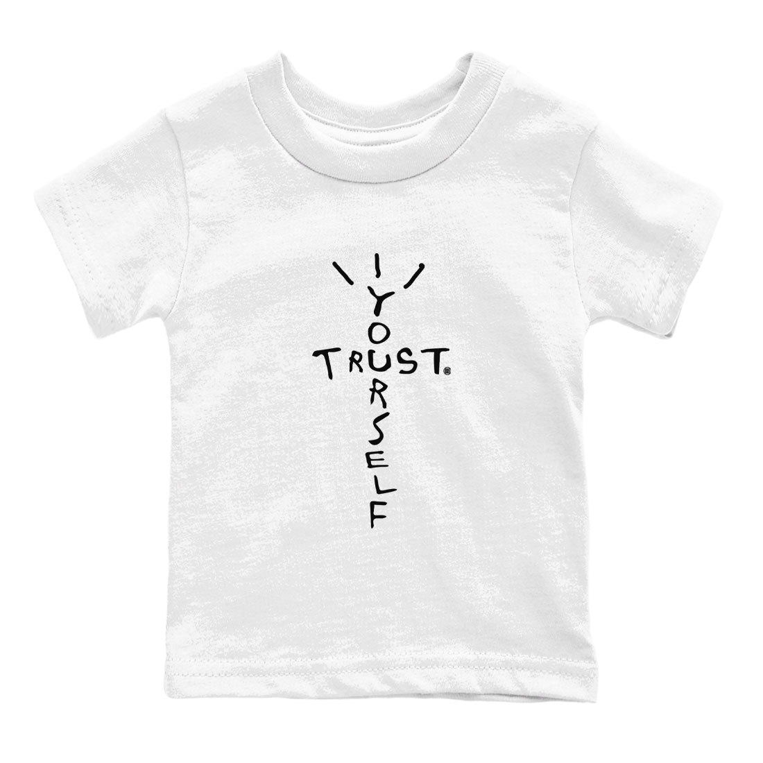 AJ14 Black White shirt toto match jordans Trust Yourself sneaker shirt Air Jordan 14 Panda SNRT sneaker tees baby toddler White 2 cotton Shirt