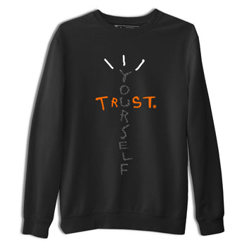 Jordan 3 Retro Fear AJ3 Grey shirt to match jordans Trust Yourself sneaker tees Air Jordan 3 Fear SNRT Sneaker Release Tees Crew Neck Casual Unisex Black 2 T-Shirt