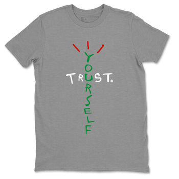 Air Jordan 3 Lucky Green Sneaker Match Tees Trust Yourself Sneaker Tees Air Jordan 3 Retro Lucky Green Shirt Unisex Shirts Heather Grey 2