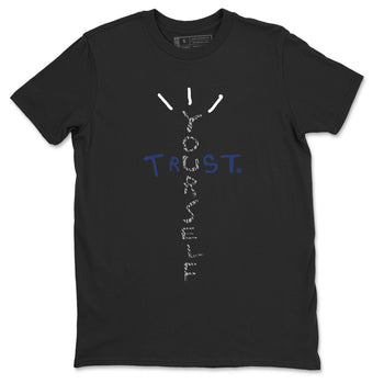 Air Jordan 3 Retro Midnight Navy shirt to match jordans Trust Yourself sneaker tees AJ3 Midnight Navy SNRT Sneaker T Shirt  unisex cotton Black 2 crew neck shirt